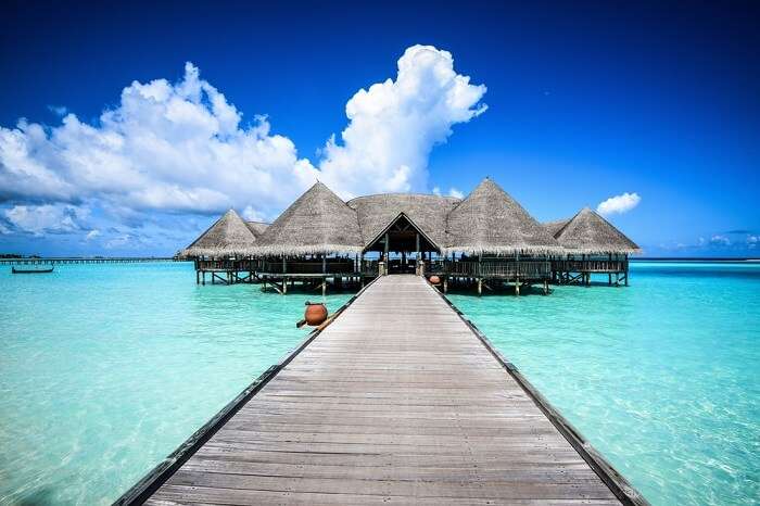 Beautiful beach landscape at Gili Lankanfushi in the Maldives