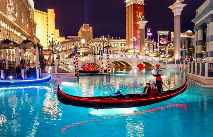 Romantic Gondola Ride at the Venetian Vegas