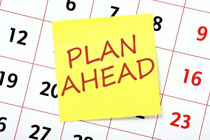 Plan Ahead Calendar