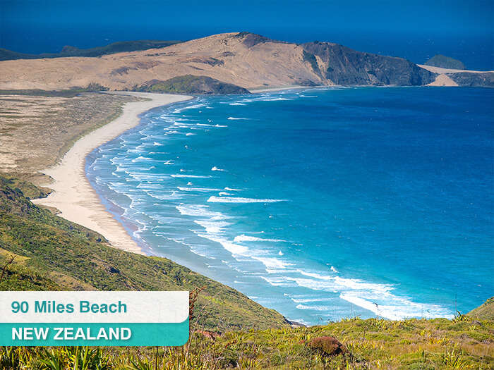 90 Miles Beach in New Zealand