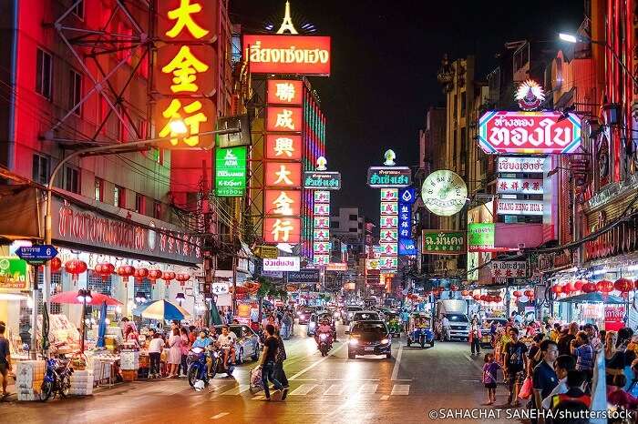Chinatown night market in Bangkok
