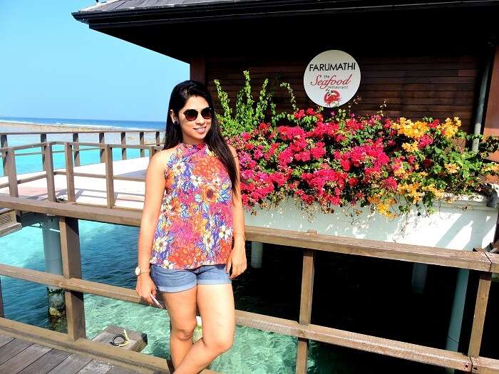 Solo female traveler in Maldives