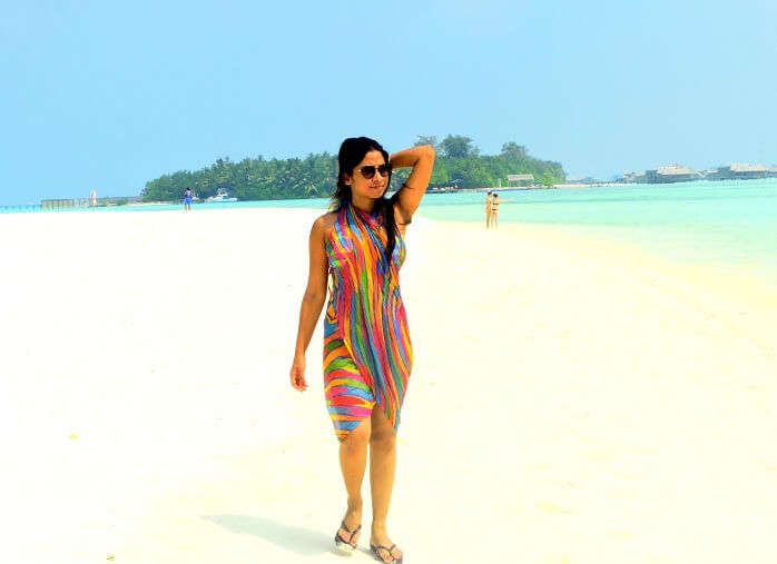 Beach near Maldives resort