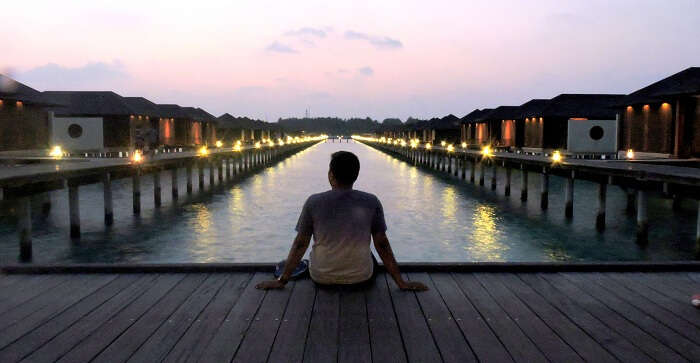 Night in Maldives