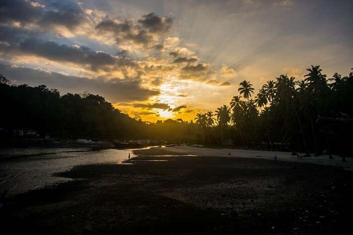 Corbyns cove beach in port blair