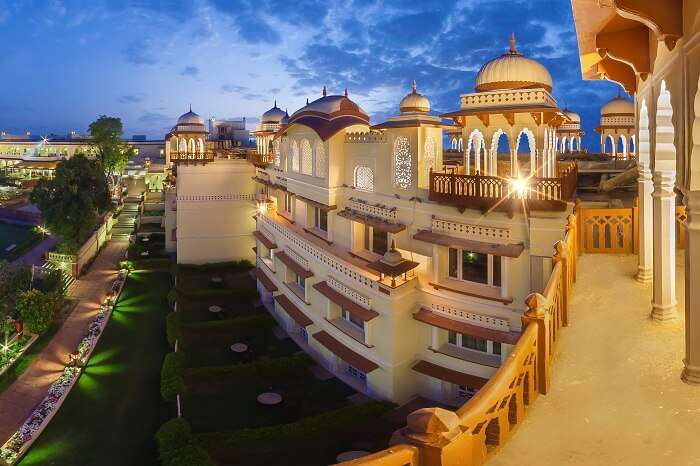 Facade of Jai Mahal in Jaipur