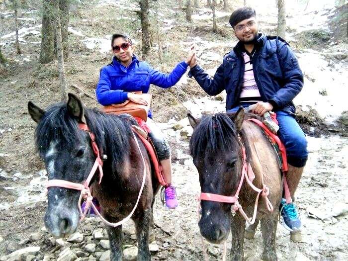 Tourists near shimla