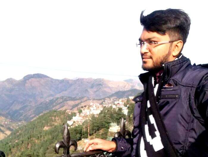 Male tourist in shimla