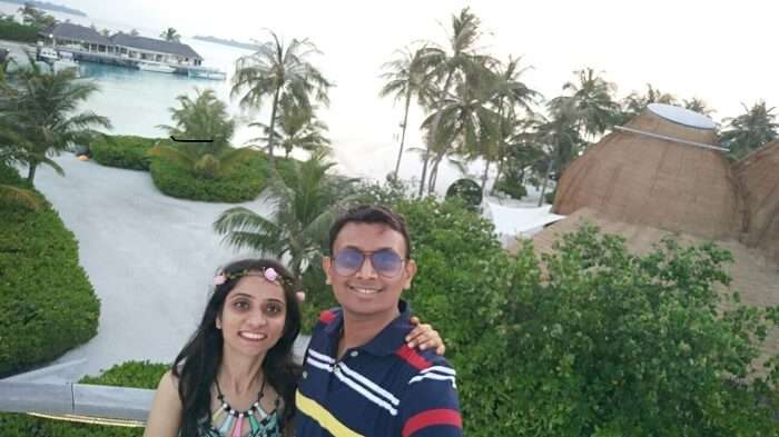 pranav and his wife in maldives