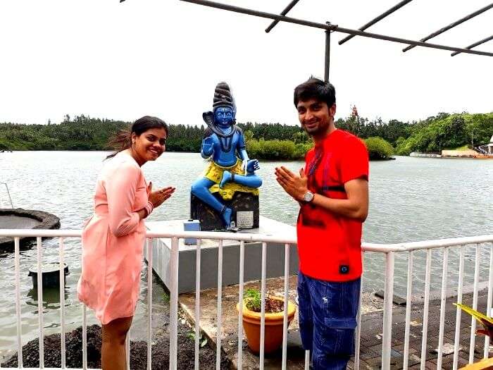 Tourist place Ganga Talao in Mauritus