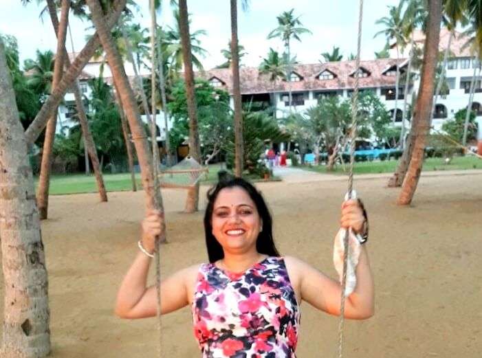 Female tourist around Kerala