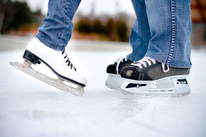 Ice skating at Jcube in Singapore