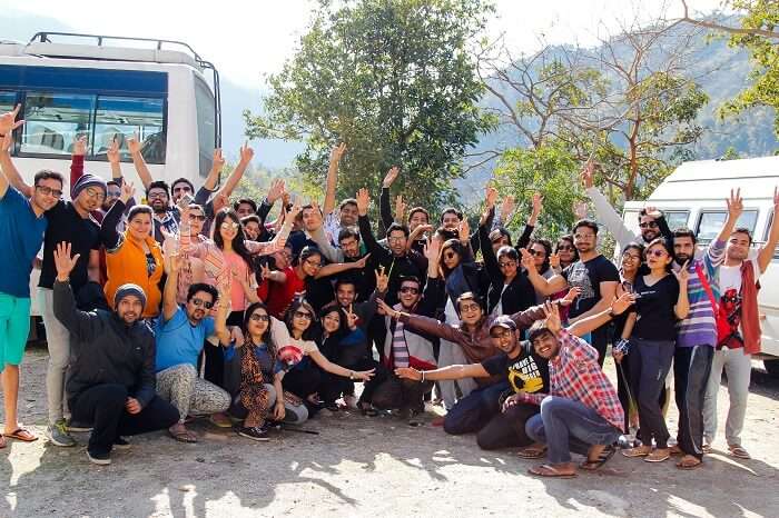 Travelers in Rishikesh