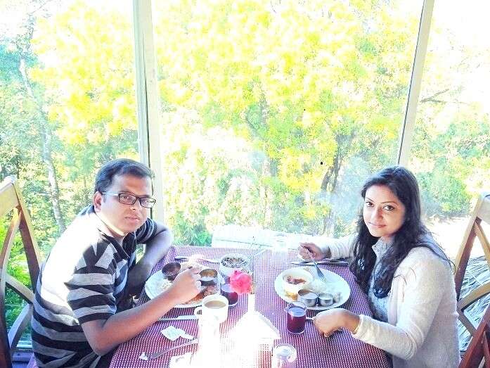 Couple enjoying Munnar