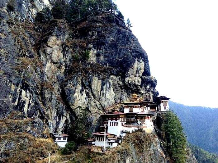 Tiger's nest in Bhutan valley