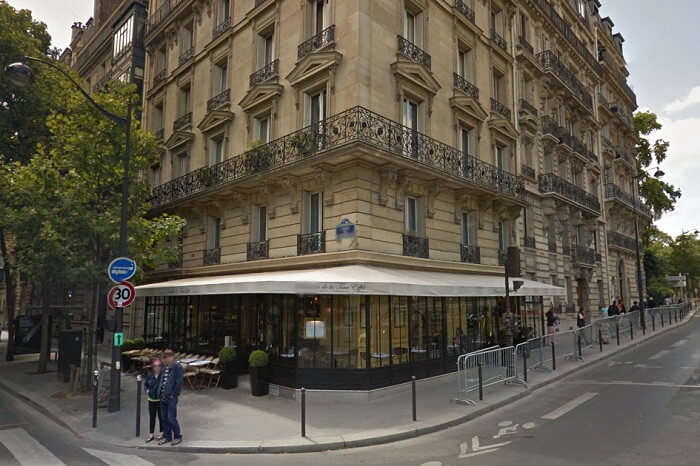 The entrance of the Brasserie de la Tour Eiffel near Eiffel Tower in Paris