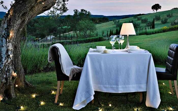 Romantic setting in Tuscany