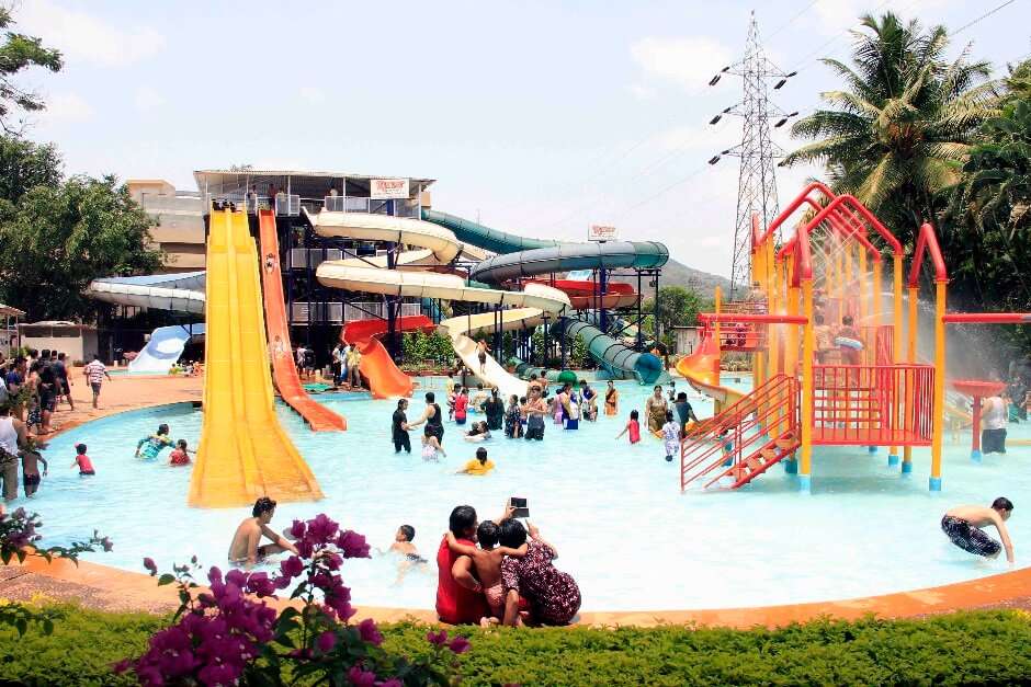 people playing in the amusement of a resort