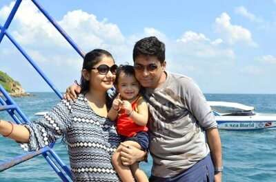 nishant and his family in pattaya