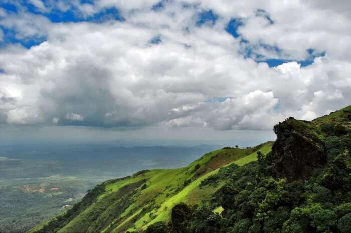 Hill top view of Chikmagalur