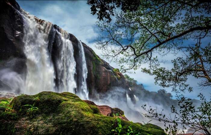 The glorious Athirapally Waterfalls in Thrissur