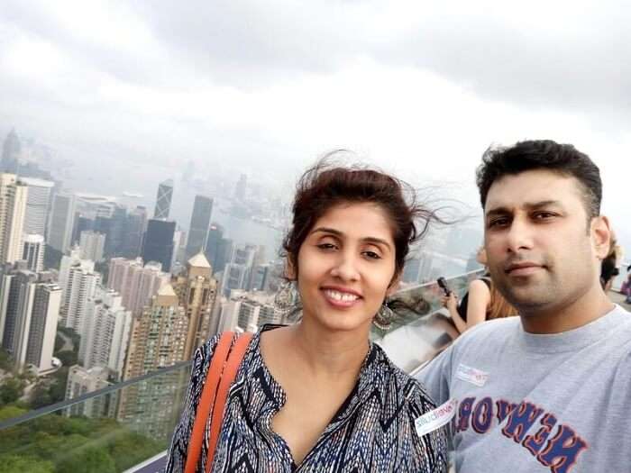 Pradeep and his family take the Hong Kong city tour 