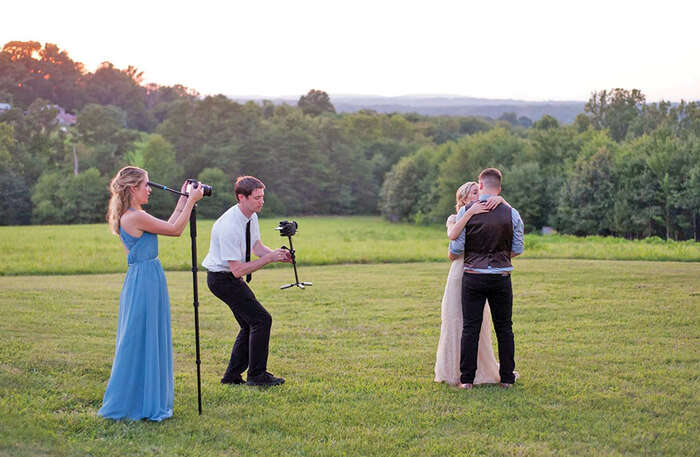 Photographer in wedding
