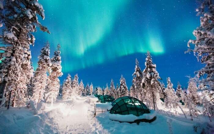 Ice igloo in Finland