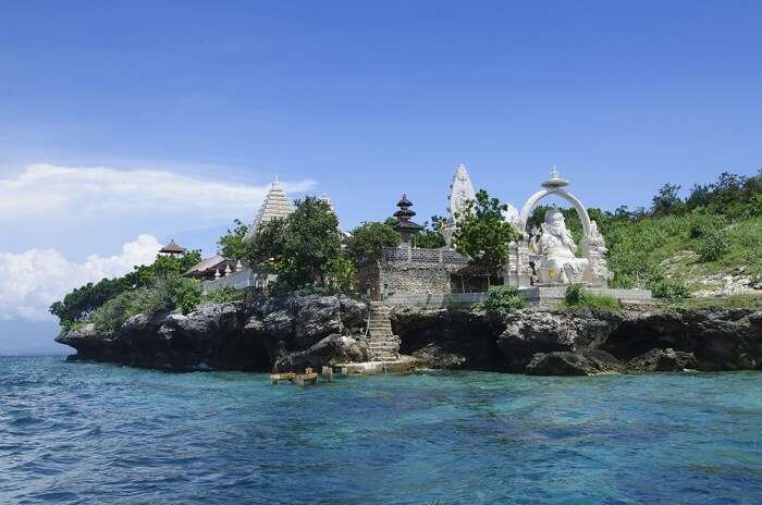 A temple dedicated to the Hindu god Ganesha on Menjangan Island near Bali