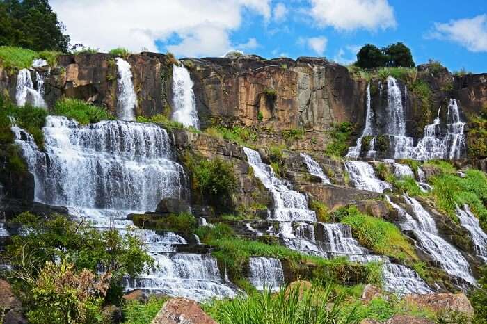 Pongour or Elephant waterfall near Dalat in Vietnam