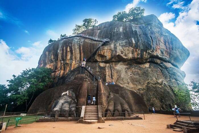 A snap of the lion rock of Sigiriya in Sri Lanka