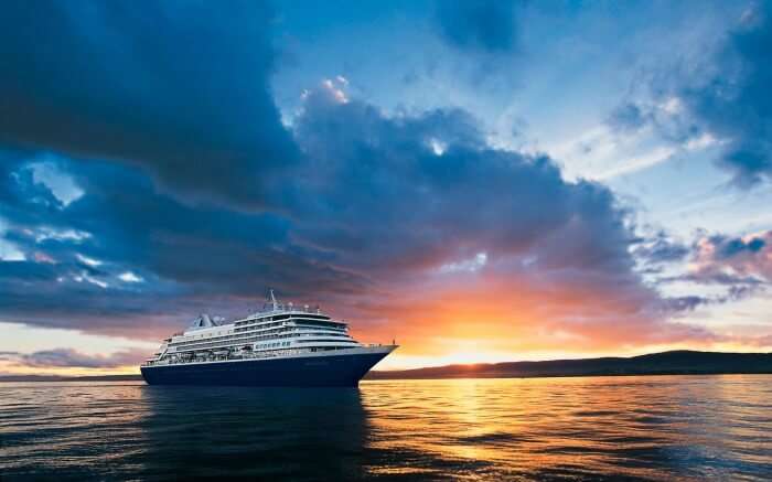 Cruise during sunset 