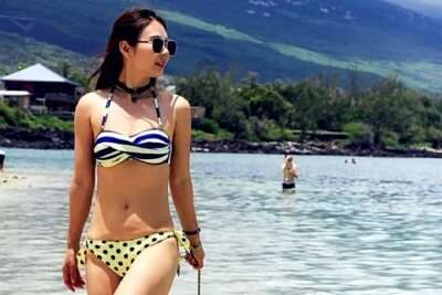 female traveler in Reunion Island