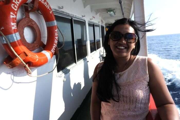 solo traveler on a cruise in Andaman