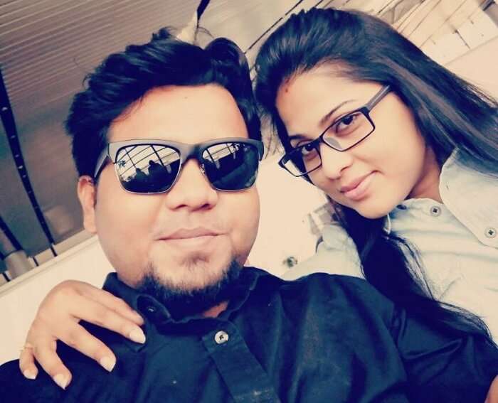 Couple traveling to Kerala