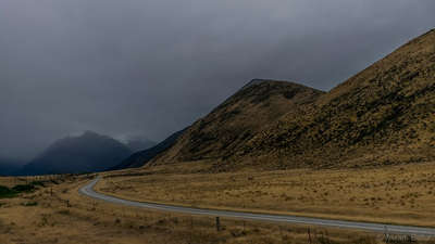 scenic route on the wat from christchurch to greymouth
