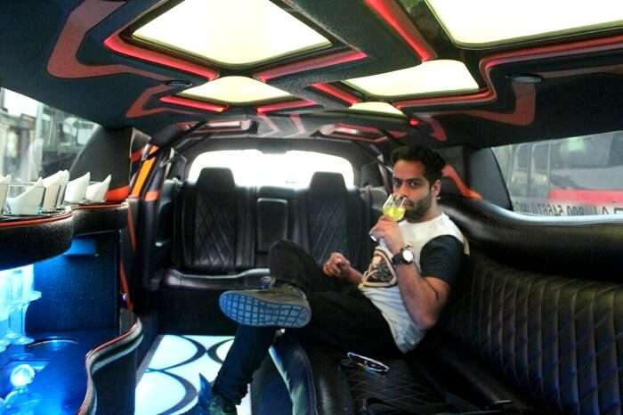 Limo ride in Dubai