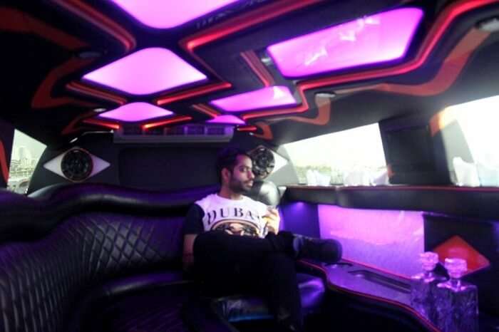 Limo ride in Dubai