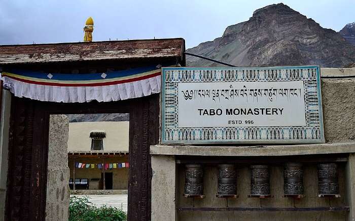 Entrance to Tabo monastery in Spiti 
