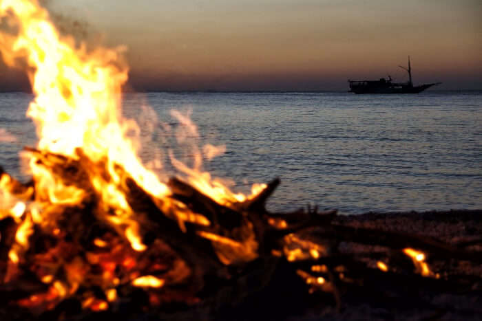 Freeport Bonfire on the Taino Beach