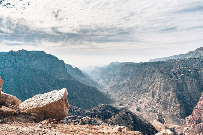 Hiking through Dana Biosphere Reserve