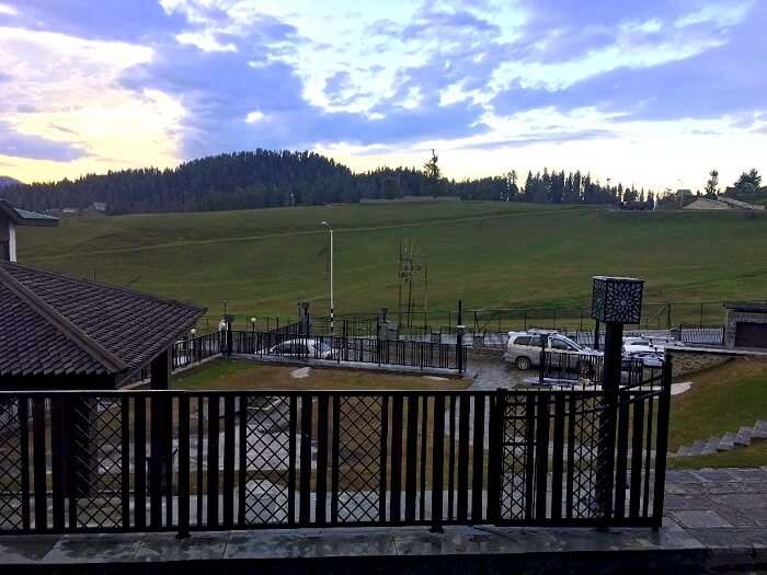 view from gulmarg hotel