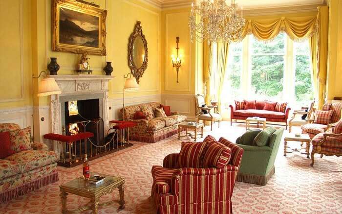 Interior of Inverlochy Castle - one of the best Scottish castles