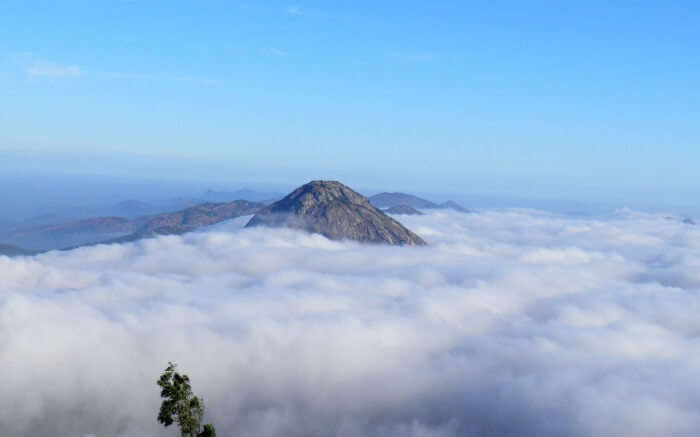 Nandi hills submerged in cloud 