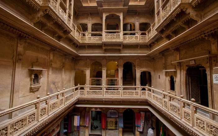 Patwon Ki Haveli interior in Jaisalmer