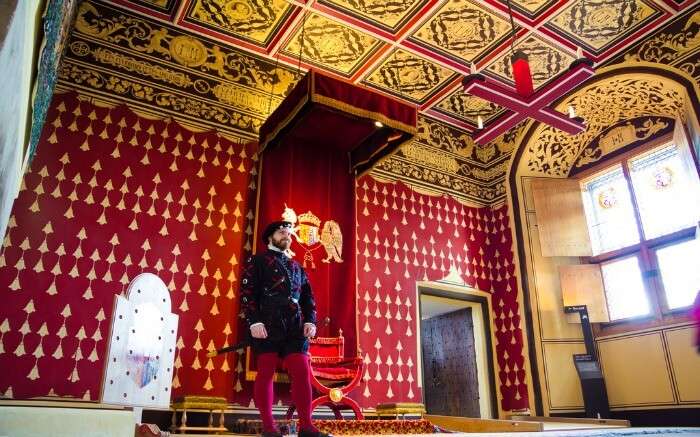 Interior of Stirling Castle in Scotland