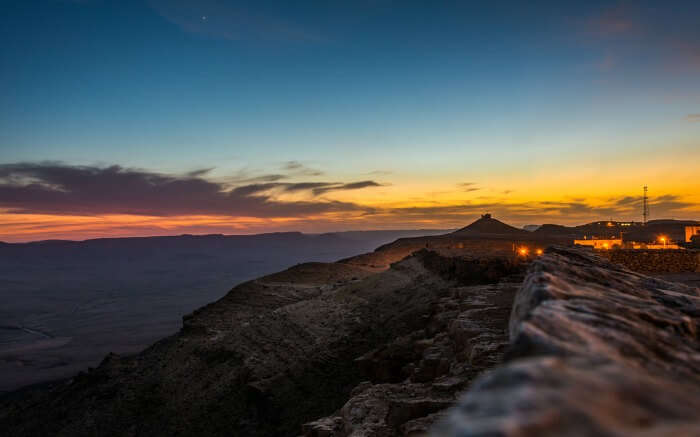 an evening in Mitzpe Ramon Israel 