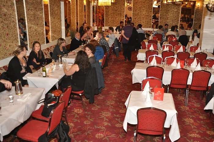 The dining facility at the Gaylord Indian Restaurant in Australia