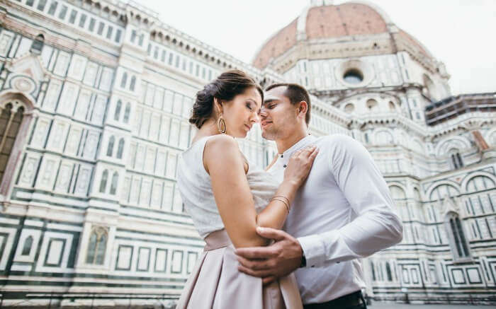 A couple in Italy