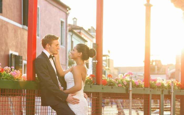 A couple in Venice 